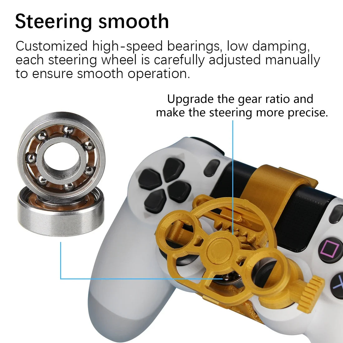 Mini Steering Wheel Game Controller Attachment